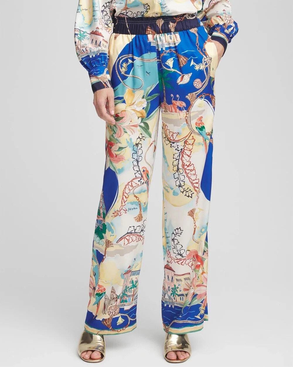 Chico's Sanibel Island Print Pants NWT size 10P
